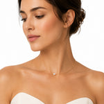 14K Gold 0.02 ct. tw. Sollitaire Wire Necklace