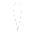 14K Gold 0.045 ct. tw. Dia. & 1.08 ct. tw. Lab Grown Center Diamond Pendant
