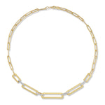 14K Gold 0.19 ct. tw. Open Link Necklace