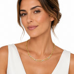 14K Gold 0.19 ct. tw. Open Link Necklace
