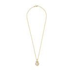 14K Gold 0.07 ct. tw. Natural Diamond  & 2.56 ct. tw. Lab Grown Diamond Pendant