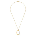 14K Gold 0.29 ct. tw. Open Oval Pendant Slide