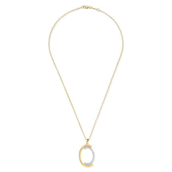 14K Gold 0.29 ct. tw. Open Oval Pendant Slide
