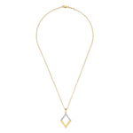 14K Gold 0.10 ct. tw. Open Diamond-Shaped Pendant Slide