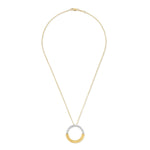 14K Gold 0.12 ct. tw. 34mm Open Circle Pendant Slide