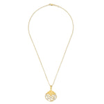 14K Gold 0.10 ct. tw. Gallery Pendant Slide