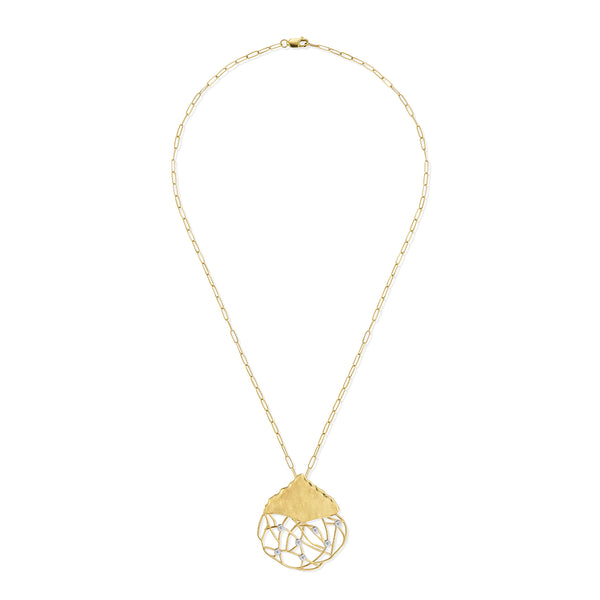 14K Gold 0.14 ct. tw. Large Gallery Pendant Slide