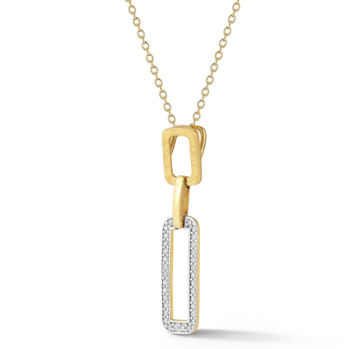 14K Gold 0.14 ct. tw. Large Gallery Pendant Slide