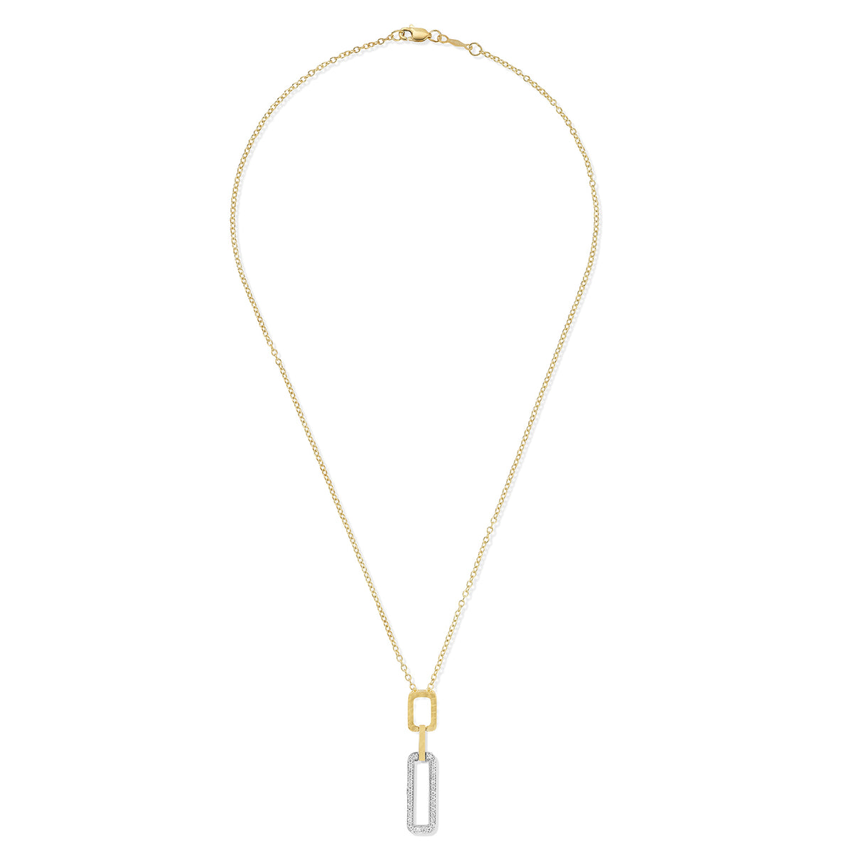 14K Gold 0.14 ct. tw. Large Gallery Pendant Slide