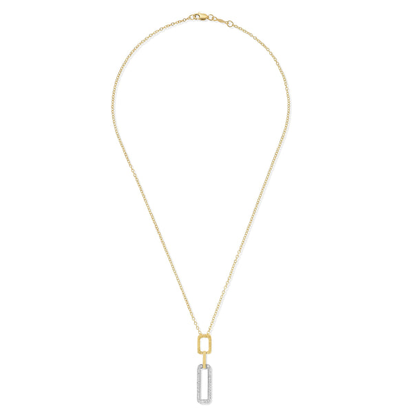 14K Gold 0.14 ct. tw. Large Gallery Pendant Slide