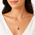 14K Gold 0.05 ct. tw. Dia. & 2.45CT 8x10mm Smokey Topaz Oval Pendant Slide