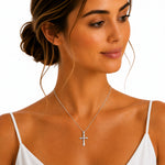 14K Gold 0.0125 ct. tw. Jerusalem Cross Pendant