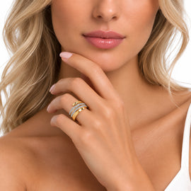 14K Gold 0.27 ct. tw. Highway Ring