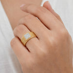 14K Gold 0.15 ct. tw. Diamond Cut-Out Ring