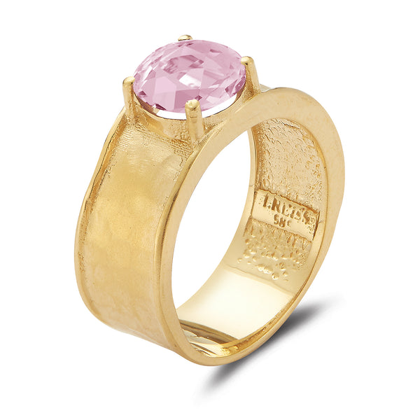 14K Gold 1.75CT Rose Quartz Cocktail Ring