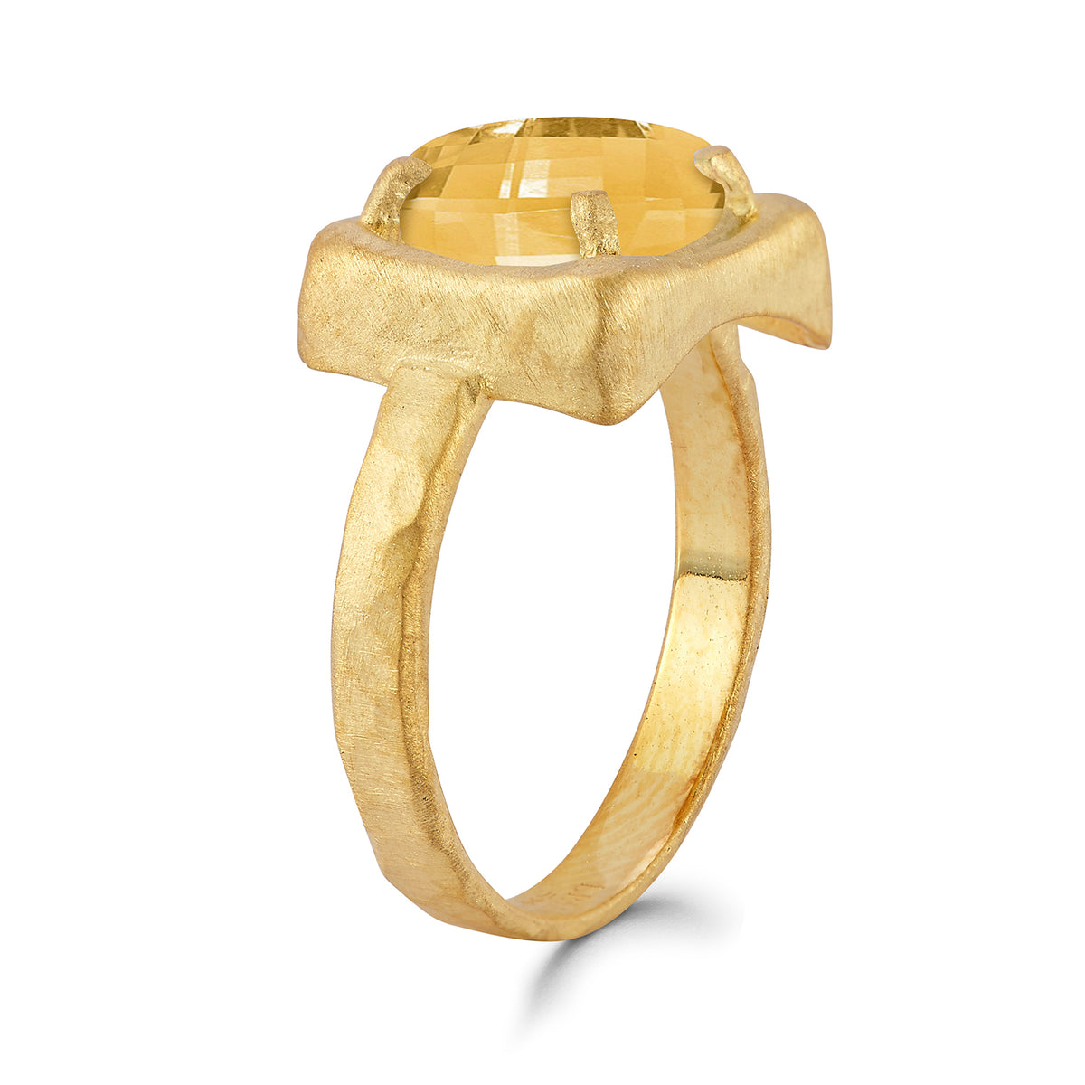 14K Gold 1.75CT Citrine  Cocktail Ring