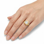 14K Gold 8mm Cushion-Cut 3.05 ct. tw. Lab Grown Diamond Cocktail Ring
