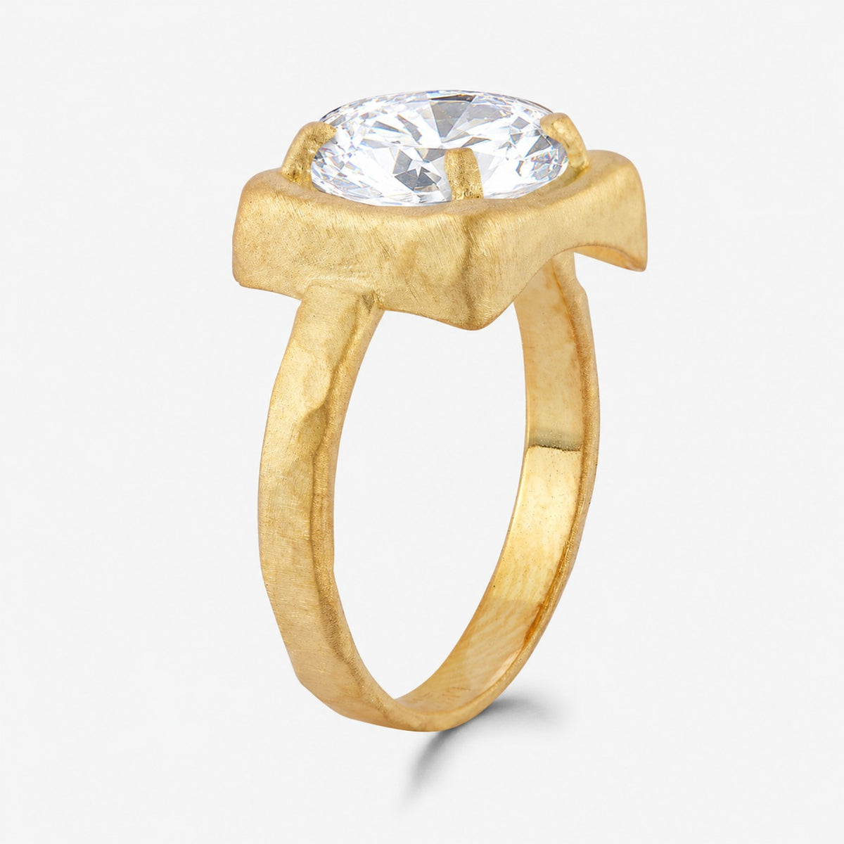 14K Gold 8mm Cushion-Cut 3.05 ct. tw. Lab Grown Diamond Cocktail Ring