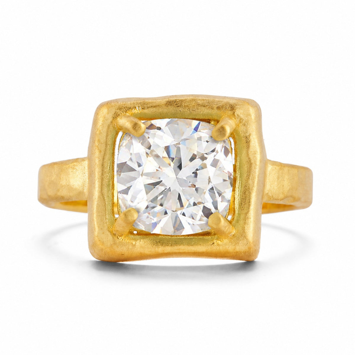 14K Gold 8mm Cushion-Cut 3.05 ct. tw. Lab Grown Diamond Cocktail Ring