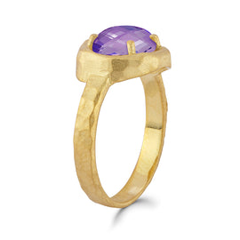 14K Gold 1.75CT Amethyst Cocktail Ring