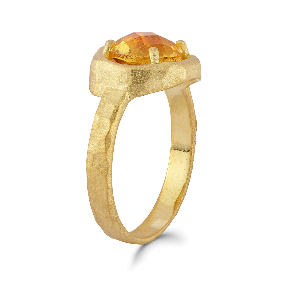 14K Gold 1.75CT Citrine  Cocktail Ring