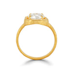 14K Gold 8mm 2.02 ct tw. Round-Shaped Diamond Ring