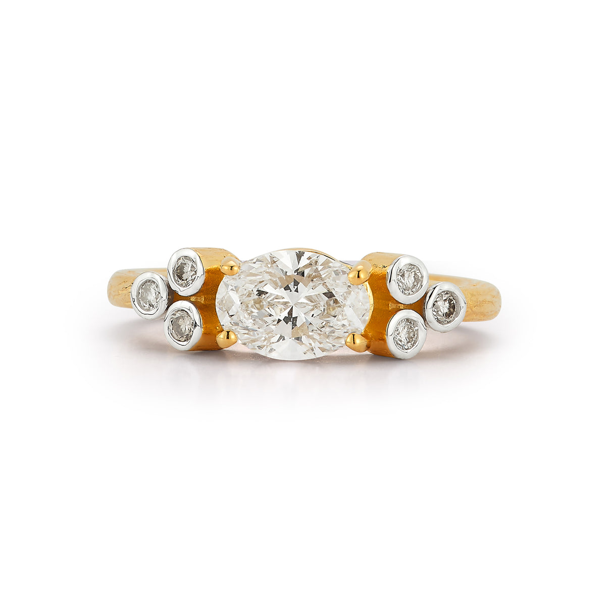 14K Gold 0.09 ct. tw. Natural Diamond & 1.04 ct. tw. Lab Grown Diamond Cocktail Ring