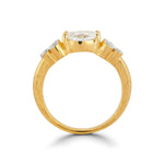 14K Gold 0.09 ct. tw. Natural Diamond & 1.04 ct. tw. Lab Grown Diamond Cocktail Ring