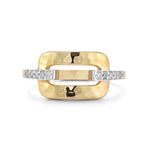 14K Gold 0.05 ct. tw. Open Rectangle Ring