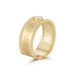 14K Gold 0.15 ct. tw. Lab Grown 8mm Beaded Ring