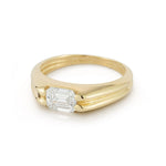 14K Gold 0.75 ct. tw. Lab Grown Rectangle Pinky Ring