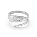 14K Gold 1.0 ct. tw. Lab Grown Tear-Drop Diamond Cocktail Ring