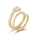 14K Gold 1.0 ct. tw. Lab Grown Tear-Drop Diamond Cocktail Ring