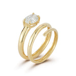 14K Gold 1.0 ct. tw. Lab Grown Round-Shaped Diamond Wrap-Around Ring