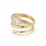 14K Gold 1.0 ct. tw. Lab Grown Round-Shaped Diamond Wrap-Around Ring