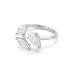 14K Gold 1.0 ct. tw. Lab Grown Diamond Leaf Ring