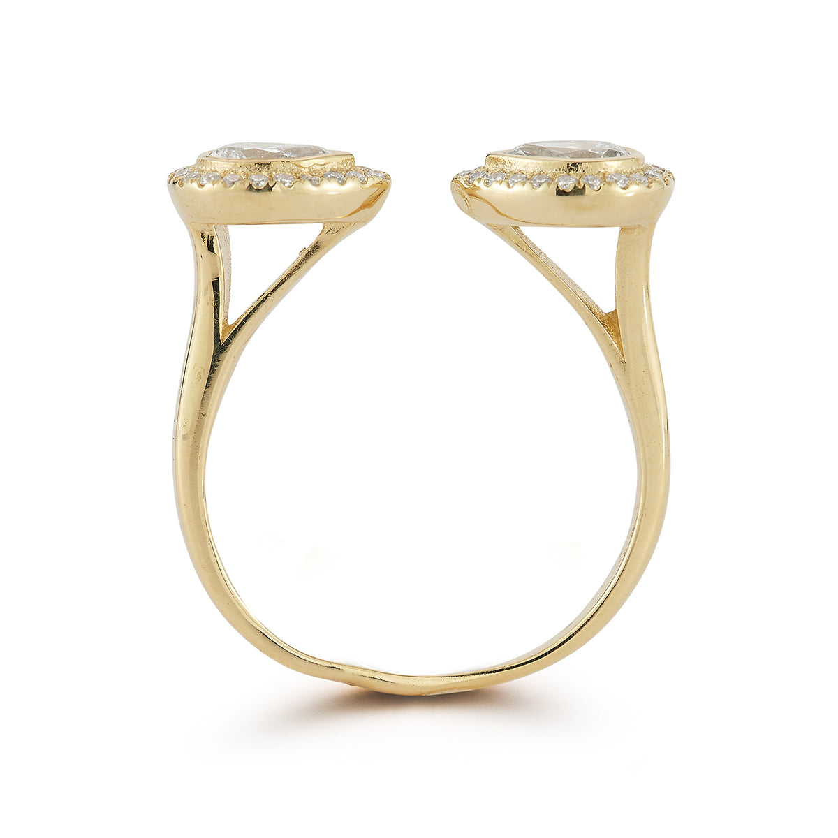 14K Gold 0.42 ct. tw. Lab Grown Tear-Drop Diamond Ring