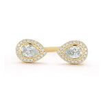 14K Gold 0.42 ct. tw. Lab Grown Tear-Drop Diamond Ring