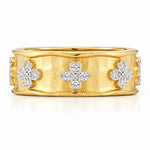 14K Gold 0.20 ct. tw. 8mm Clover Leaf Ring
