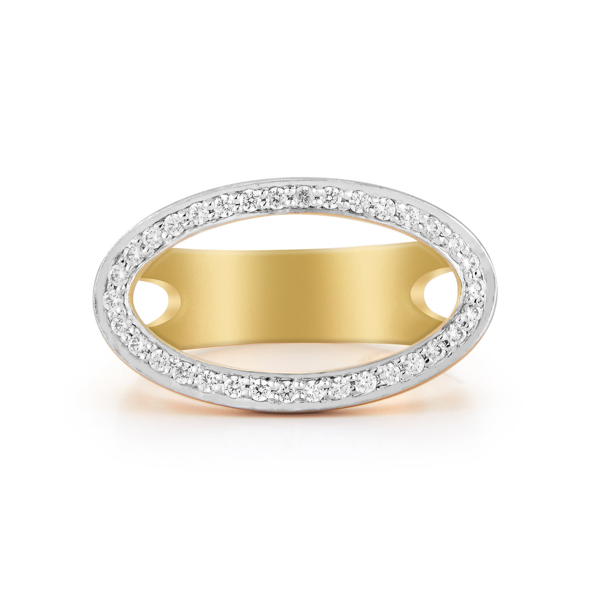 14K Gold 0.26 ct. tw. Open Oval Ring