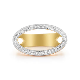 14K Gold 0.26 ct. tw. Open Oval Ring