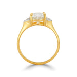 14K Gold 2.02 ct. tw. Lab Grown Diamond & 0.05 ct. tw. Natural Diamond Cocktail Ring