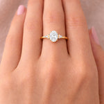 14K Gold 2.02 ct. tw. Lab Grown Diamond & 0.05 ct. tw. Natural Diamond Cocktail Ring
