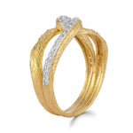 14K Gold 0.27 ct. tw. Interlocking Ring