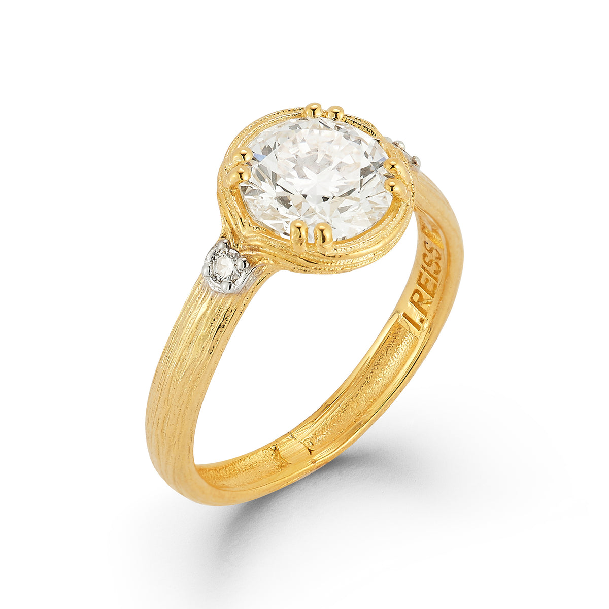 14K Gold 2.02 ct. tw. Lab Grown Diamond & 0.05 ct. tw. Natural Diamond Cocktail Ring