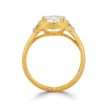 14K Gold 2.02 ct. tw. Lab Grown Diamond & 0.05 ct. tw. Natural Diamond Cocktail Ring