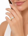 14K Gold 2.08 ct. tw. Lab Grown Diamond & 0.05 ct. tw. Natural Diamond Cocktail Ring