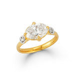 14K Gold 2.03 ct. tw. Lab Grown Diamond & 0.05 ct. tw. Diamond Cocktail Ring