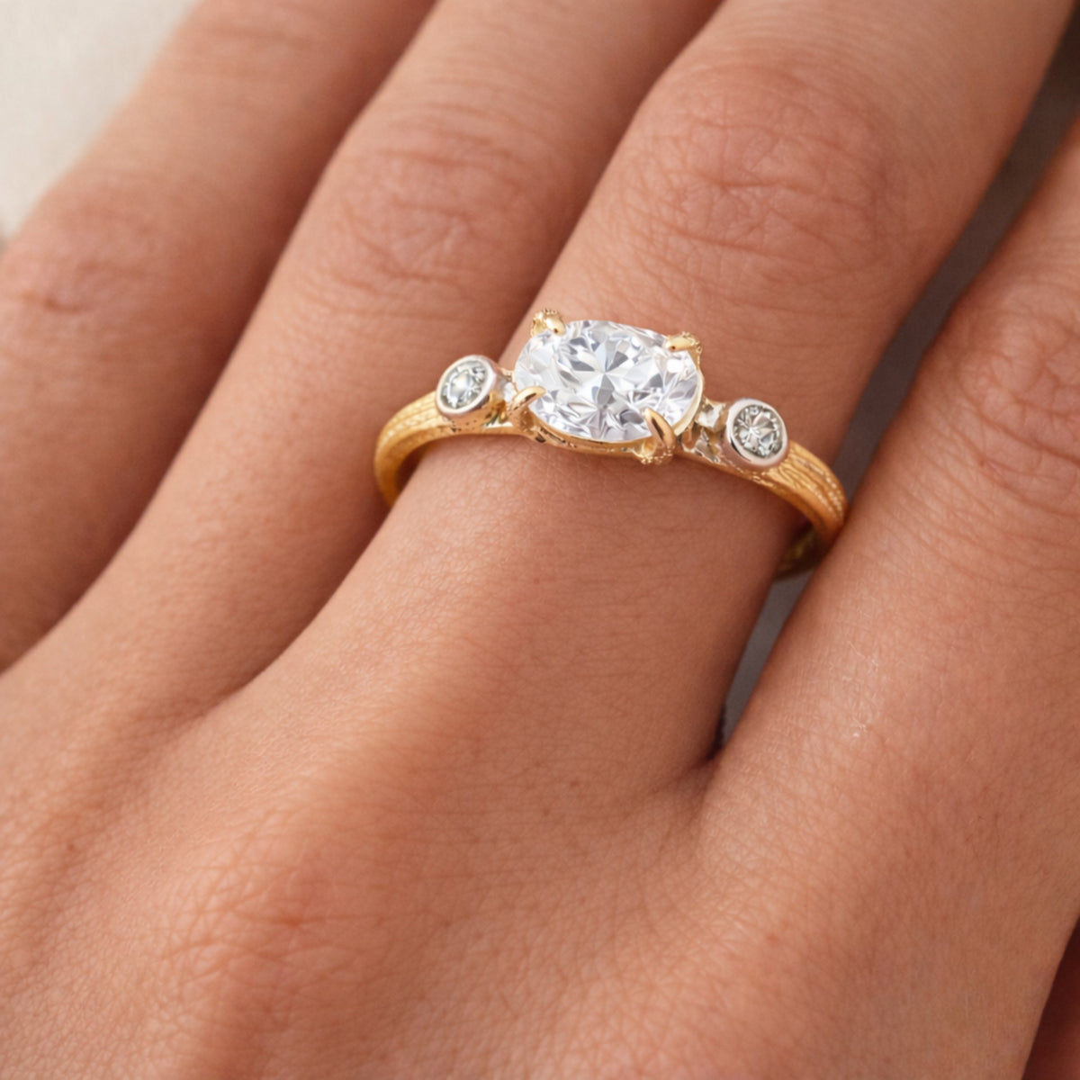 14K Gold 2.03 ct. tw. Lab Grown Diamond & 0.05 ct. tw. Diamond Cocktail Ring