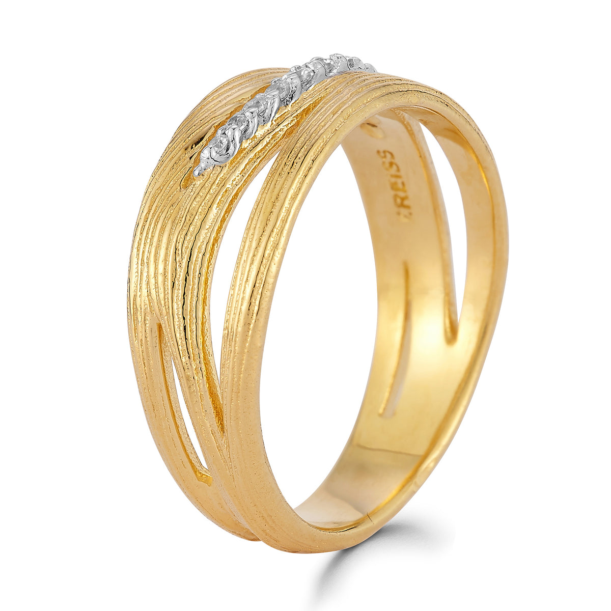 14K Gold 0.10 ct. tw. Highway Ring